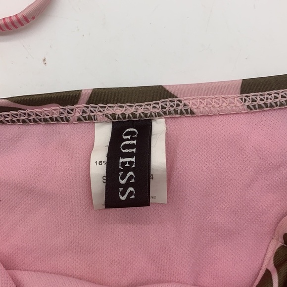 Guess Pink Brown Floral Bikini Sz small SW2053 - Picture 4 of 9